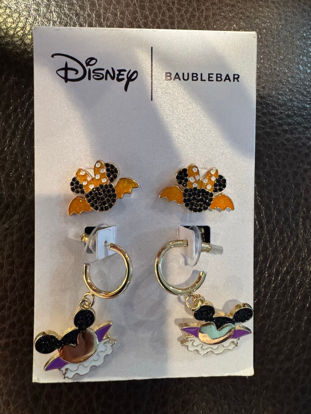 New Disney Baublebar Halloween Earrings Spooky Fun (new) 2 sets of earrings